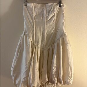 Boohoo Cream Mini Dress